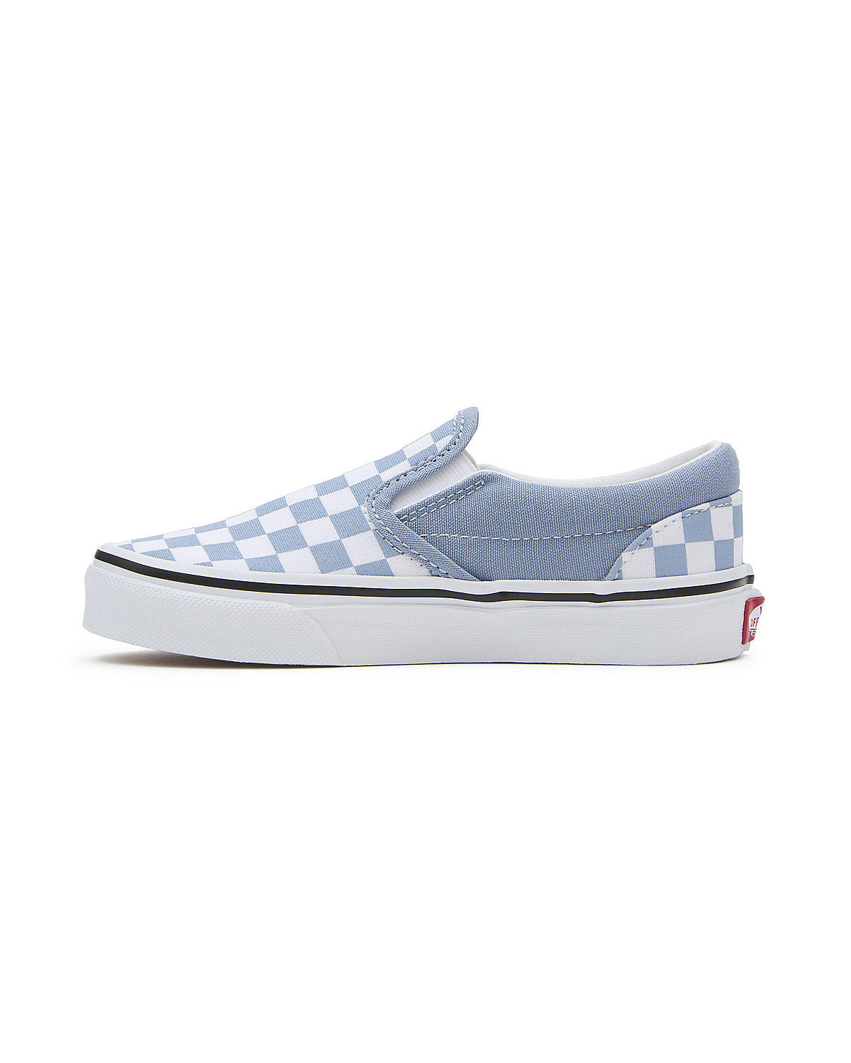 VANS Kids Classic Slip-On Color Theory Checkerboard Trainers - Dusty Blue