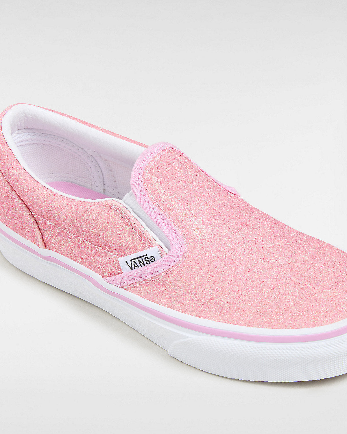 VANS Kids Classic Slip-On Trainers - Glitter Pink