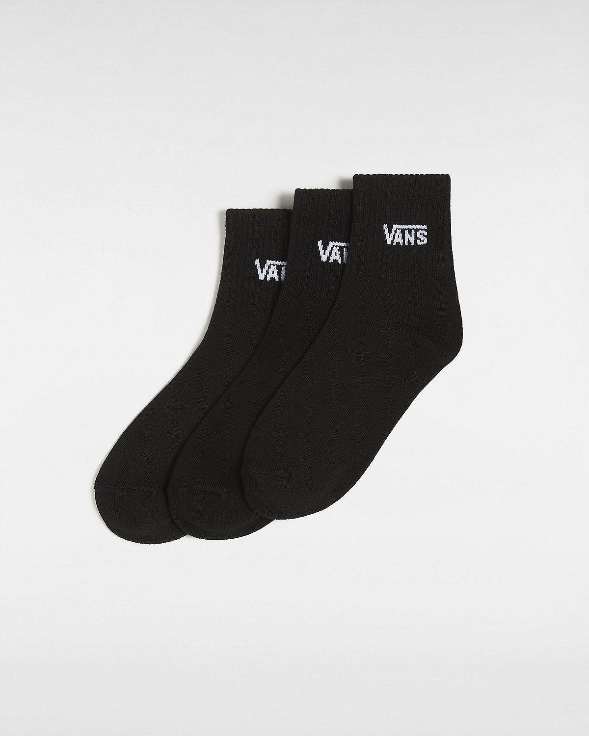 VANS Womens Half Crew Socks (3 Pairs) - Black