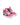 VANS Zapatillas de deporte Sk8-Hi Reissue con cremallera lateral y corazones de neón para niños pequeños - Rosa