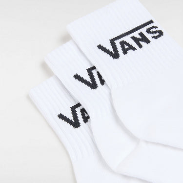 VANS Mens Classic Crew Socks (3 Pairs) - White