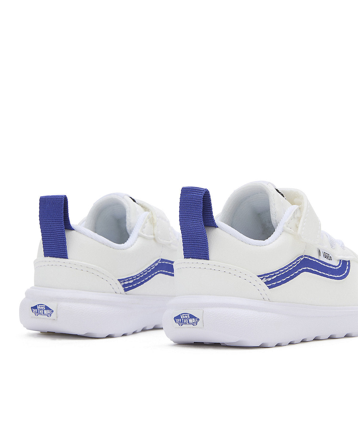 VANS Toddler UltraRange 66 V Pop Sidestripe Trainers - White / Blue