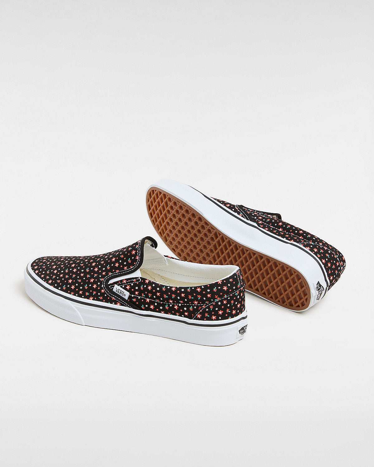 VANS Unisex Classic Ditsy Floral Slip-On Trainers - Black