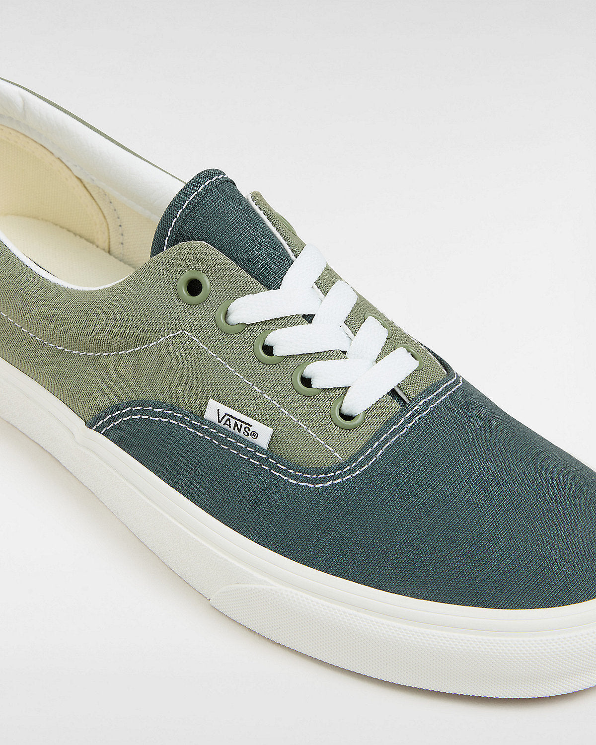 Vans Era Trainers Tri-Tone Green Suede Style