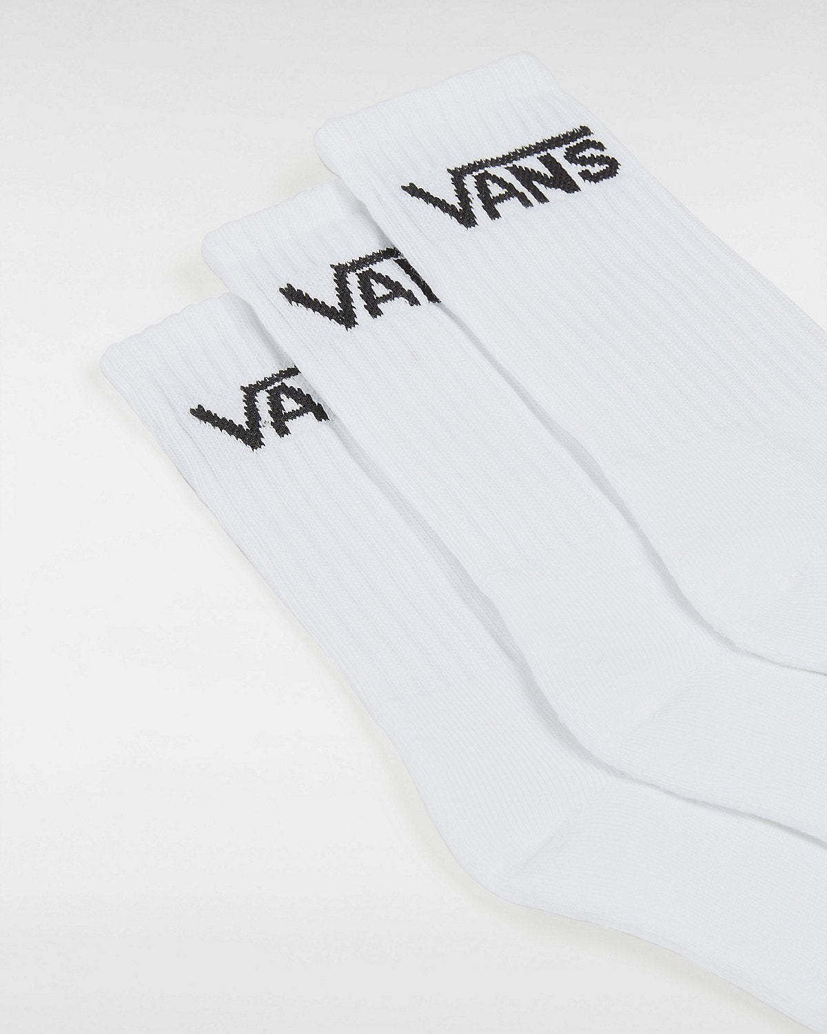 VANS Kids Classic Crew Socks (3 Pairs) - White