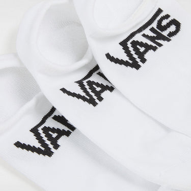 VANS Kids Classic Kick No Show Socks (3 Pairs) - White