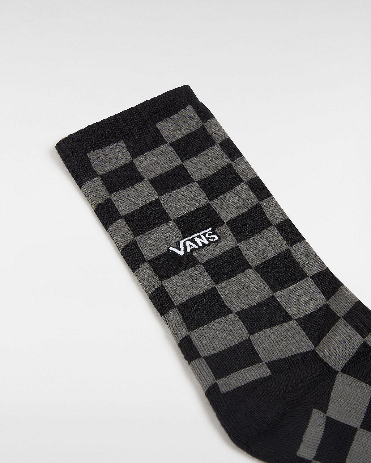 VANS Mens Checkerboard Crew Socks (1 Pair) - Black / Charcoal