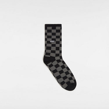 VANS Mens Checkerboard Crew Socks (1 Pair) - Black / Charcoal