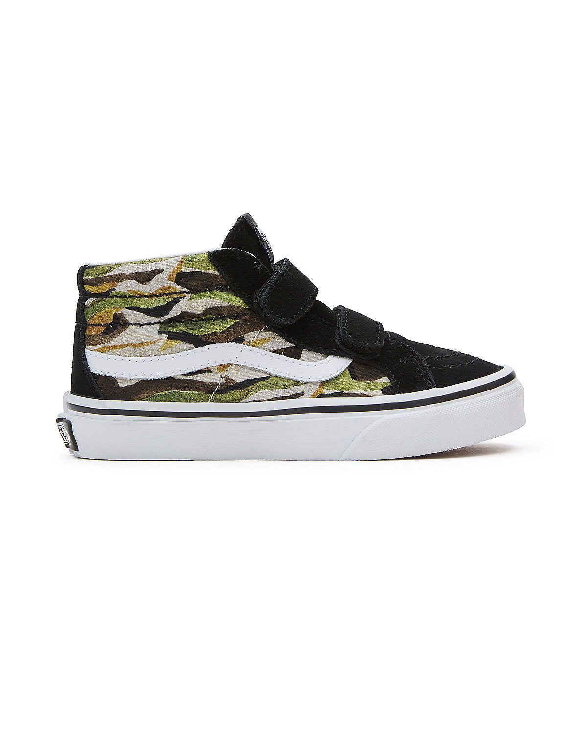 VANS Kids Sk8-Mid Reissue V Painted Camo Trainers - Green