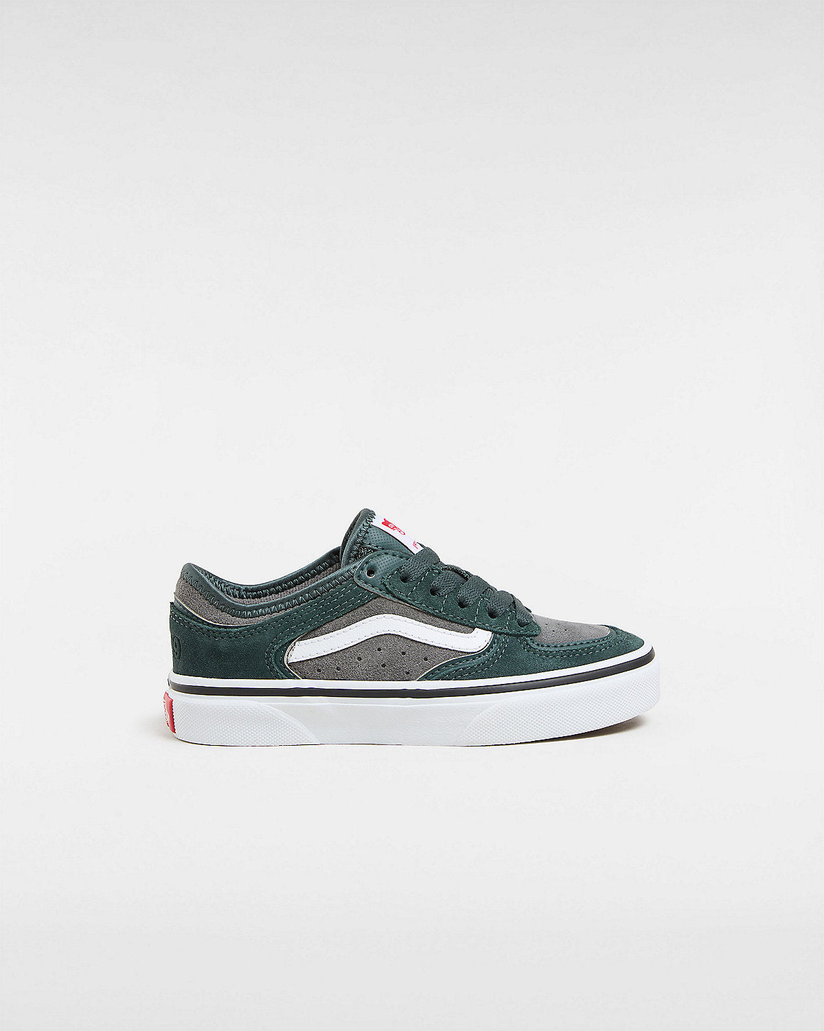 VANS Kids Rowley Trainers - Green Gables / White