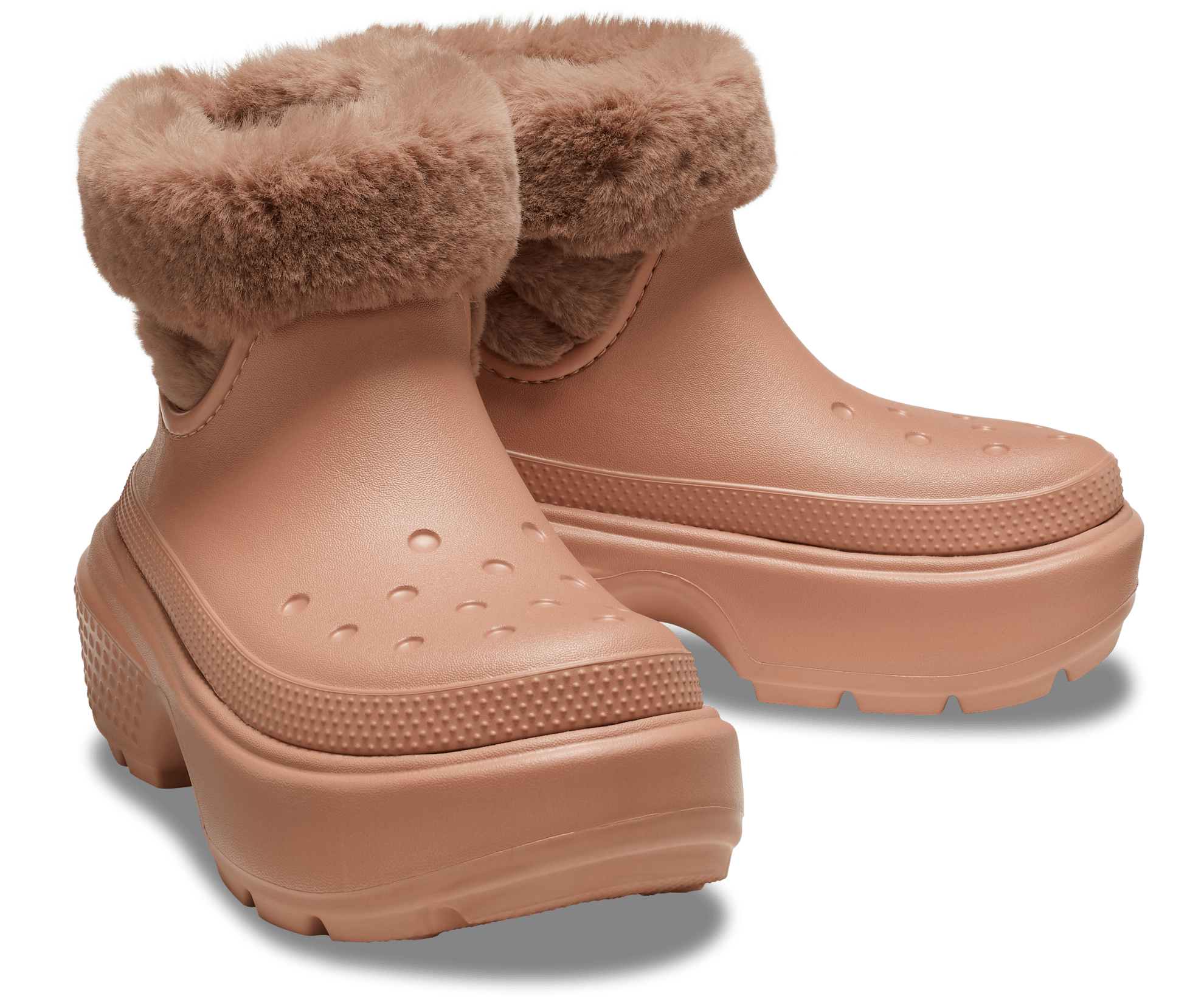 Toe Less Boot Crocs Crocs Unisex Stomp Lined Boot | Cork | The Foot Factory