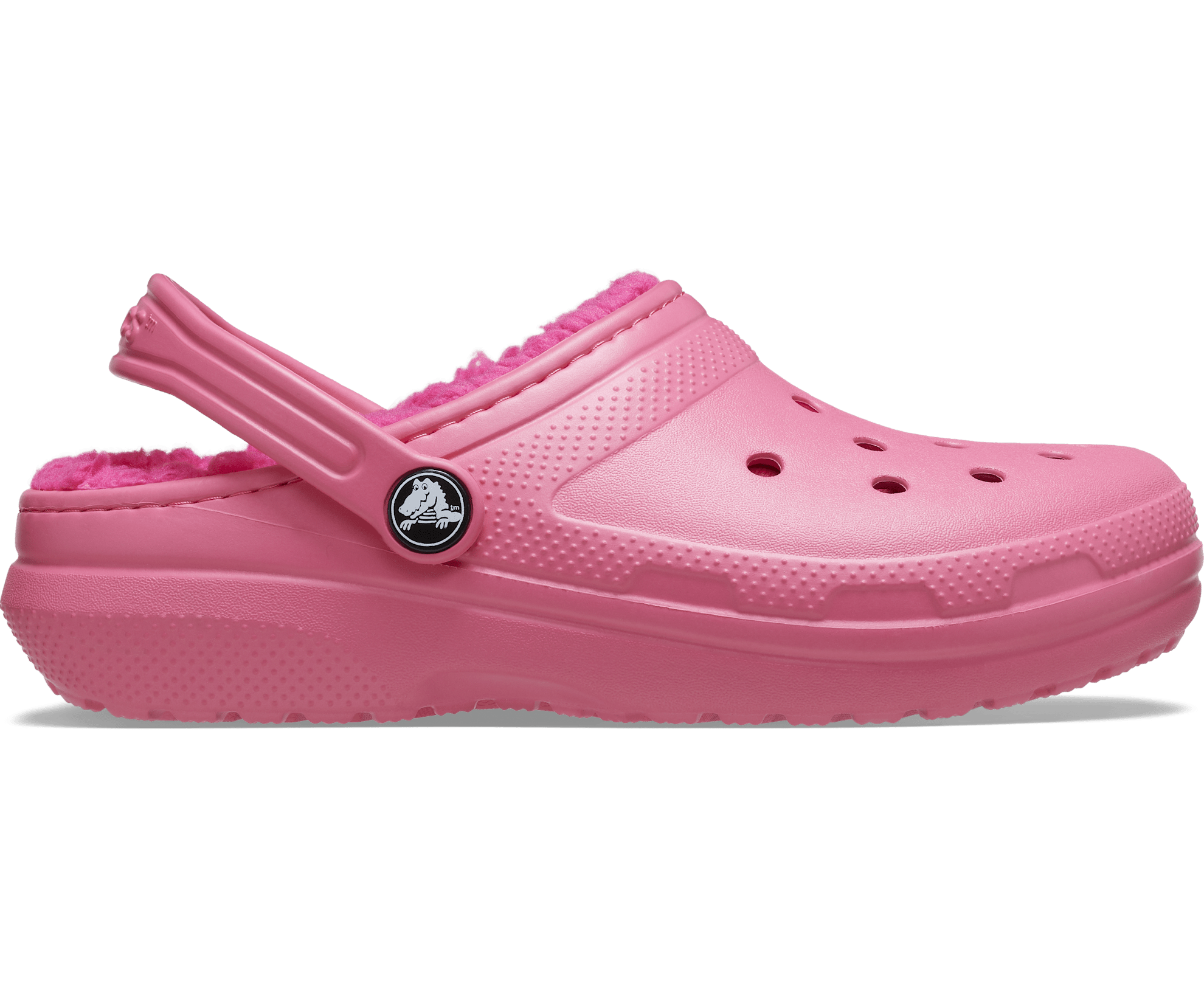 Crocs Kids Classic Lined Clog - Hyper Pink