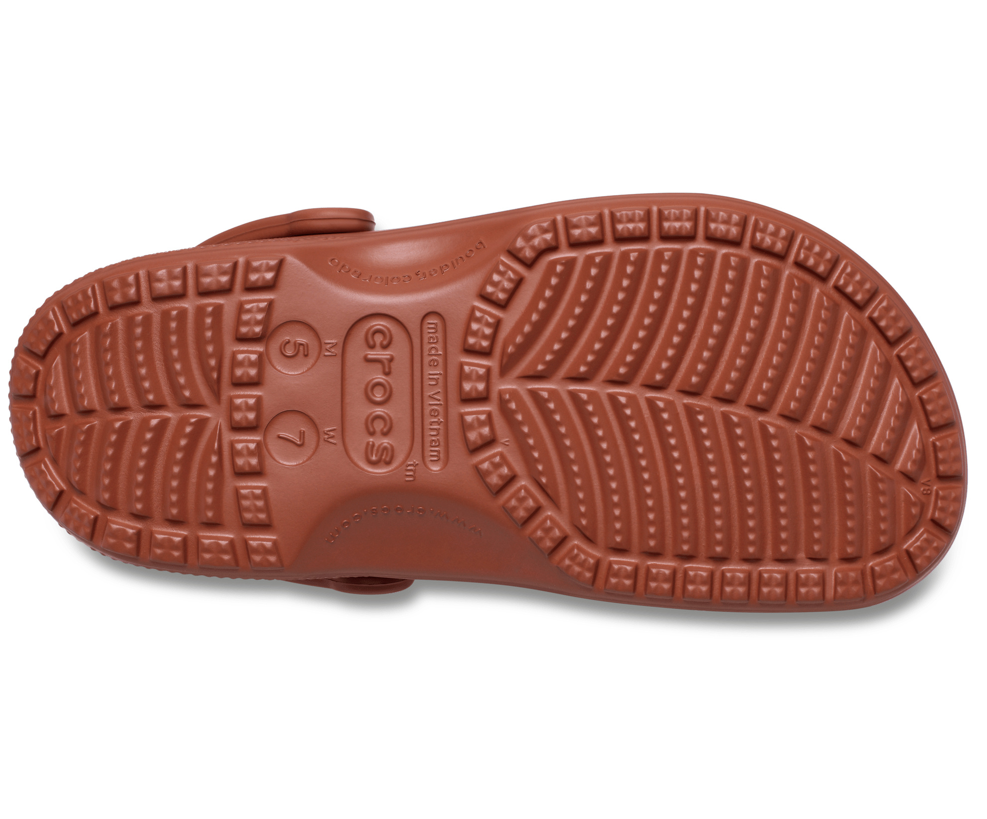 Crocs Unisex Classic Clog | Rust Brown Everyday Comfort