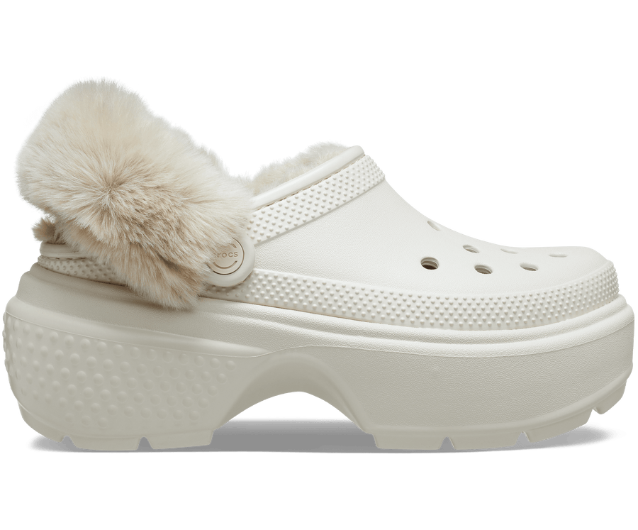 Crocs Unisex Classic Stomp Lined Clog - Stucco