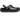 Crocs Klasický unisex drevák s trblietavou podšívkou - čierny