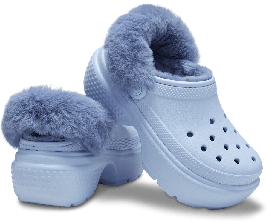 Crocs Unisex Classic Stomp Lined Clog - Blue Calcite