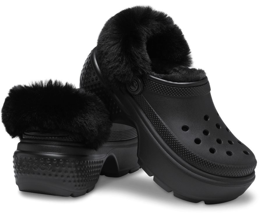 Crocs Unisex Classic Stomp Lined Clog - Black