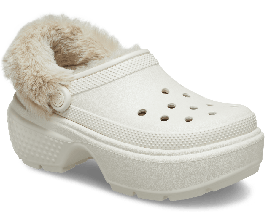Crocs Unisex Classic Stomp Lined Clog - Stucco