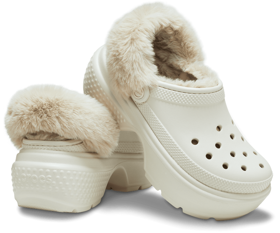 Crocs Unisex Classic Stomp Lined Clog - Stucco