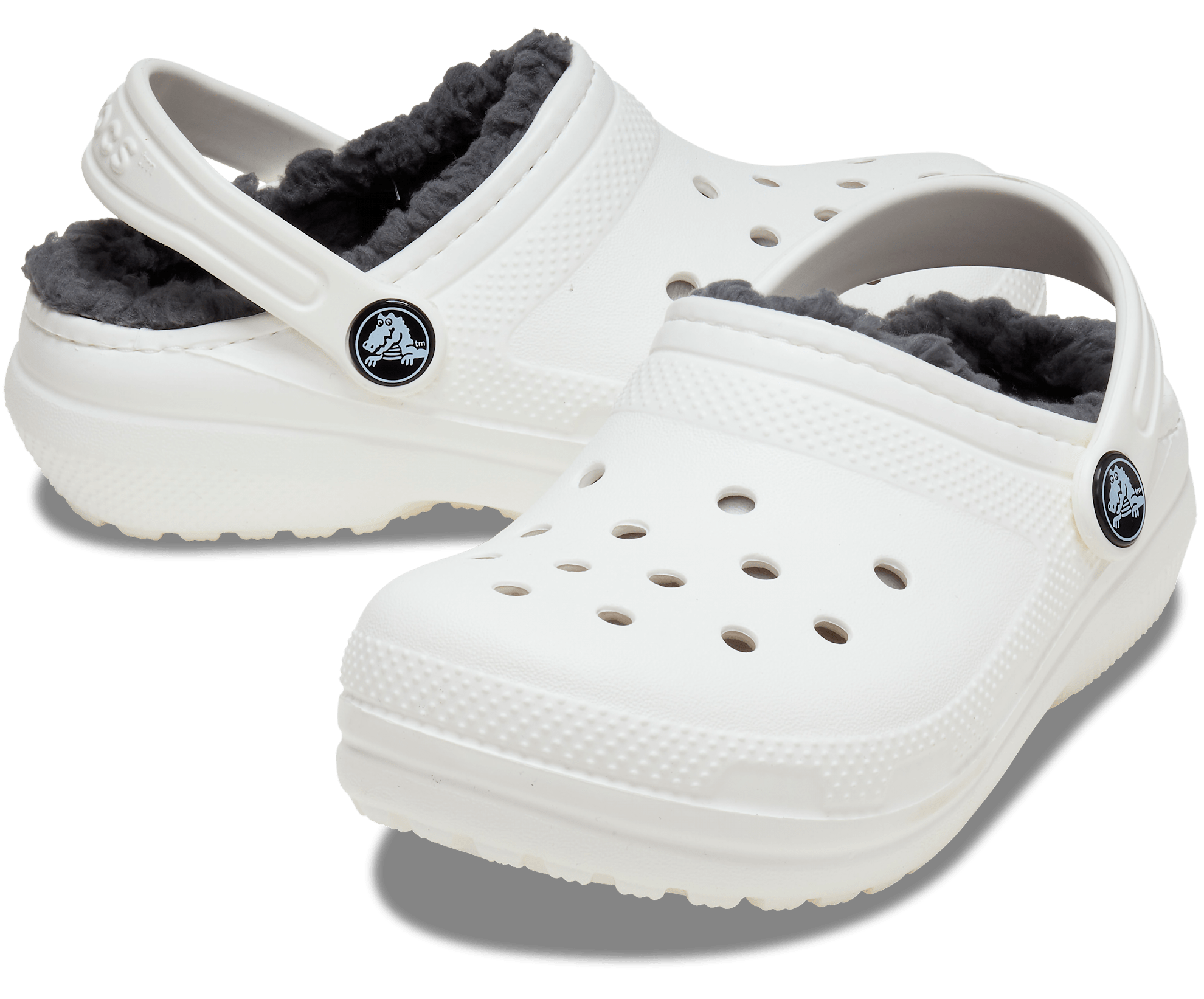 Crocs Kids Classic Lined Clog - White