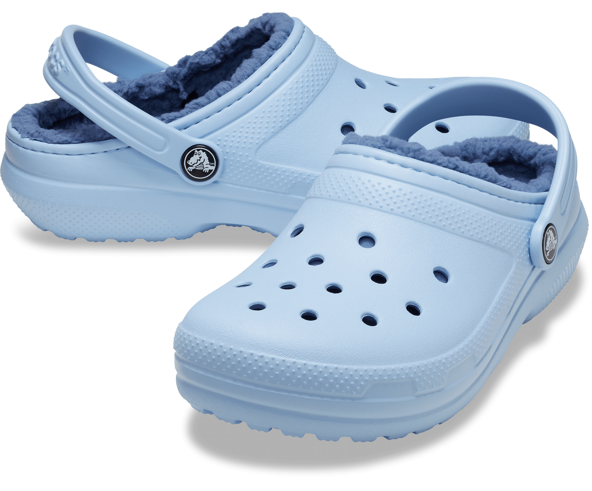 Crocs Kids Classic Lined Clog - Blue Calcite
