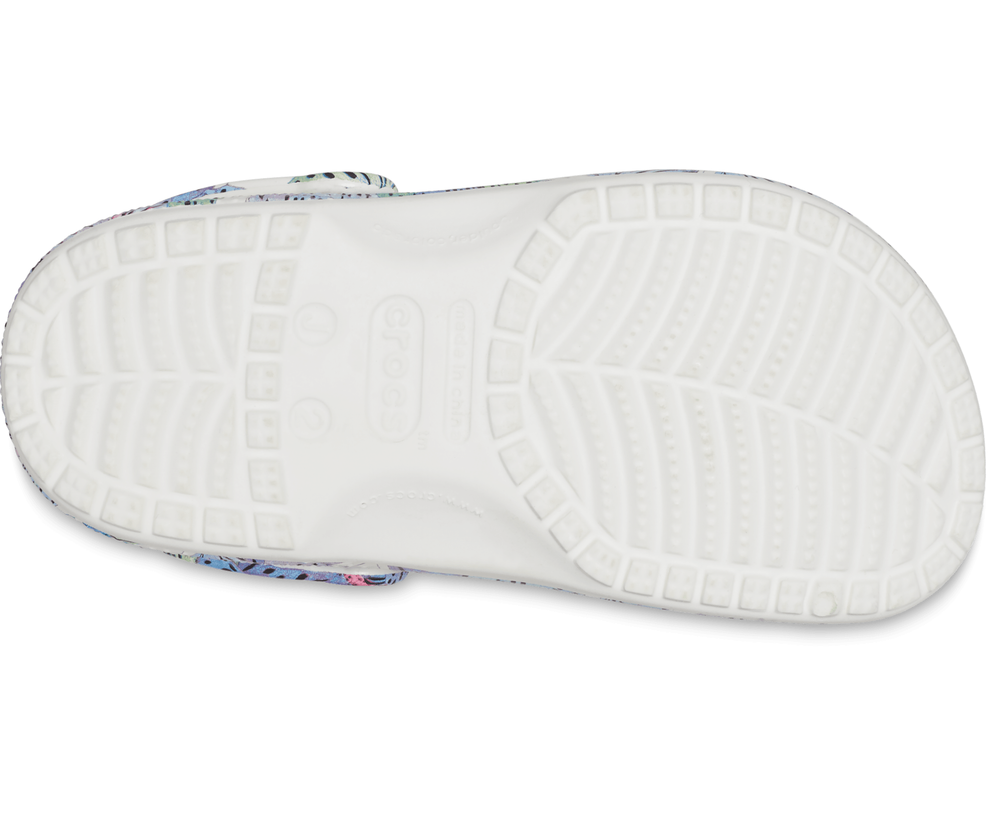 Crocs Kids Classic Butterfly Clog - White