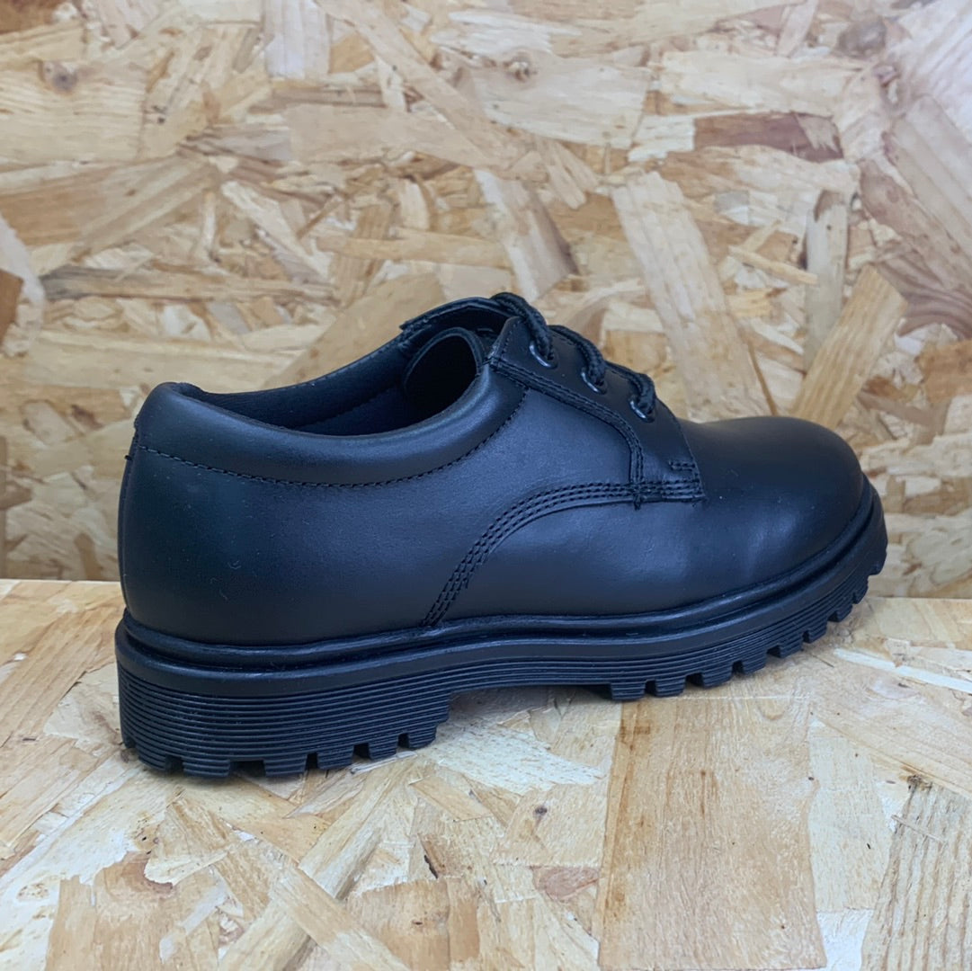 Term Kids Bailey Lace Up Leather Shoe - Black