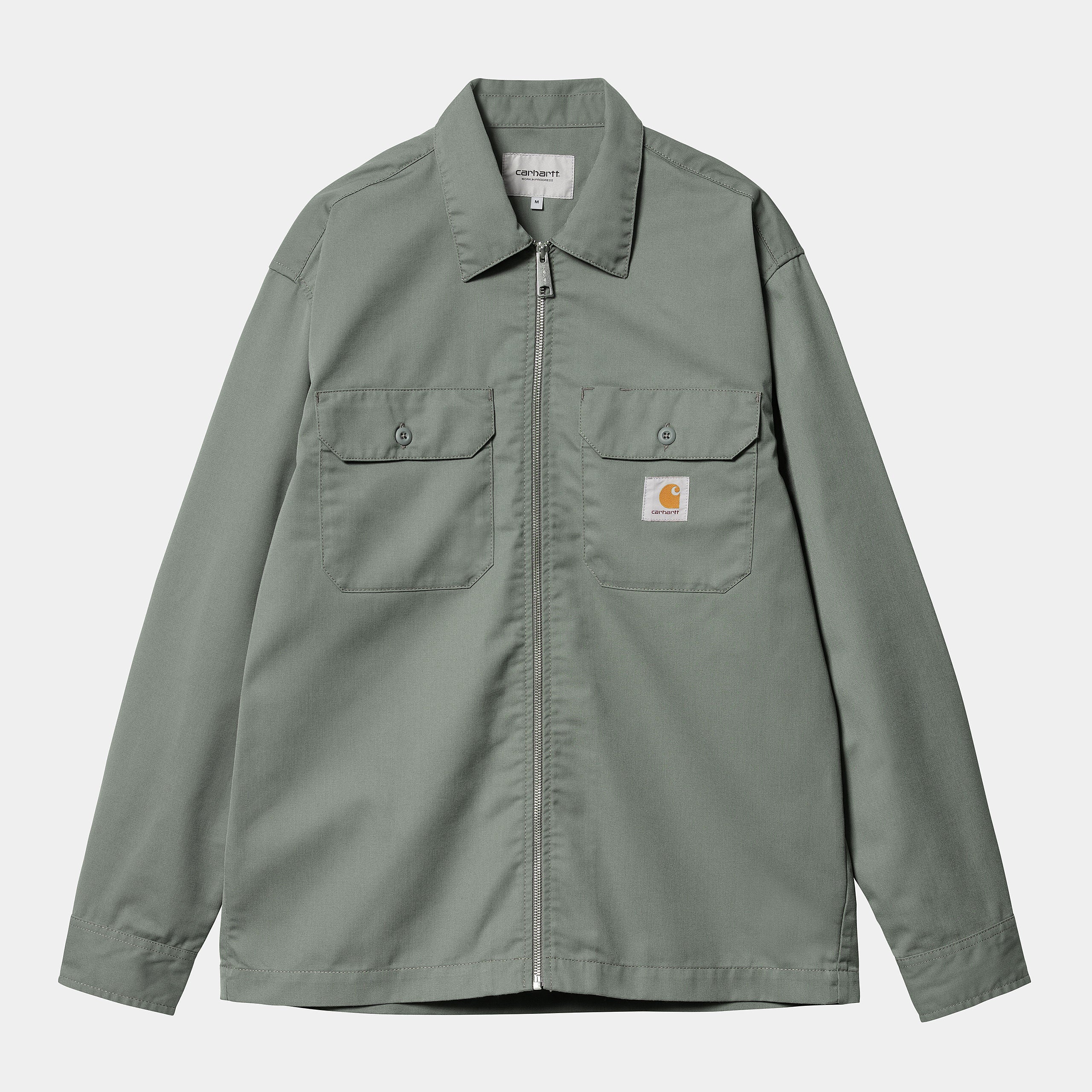 Carhartt WIP Mens Craft Zip Shirt - Smoke Green
