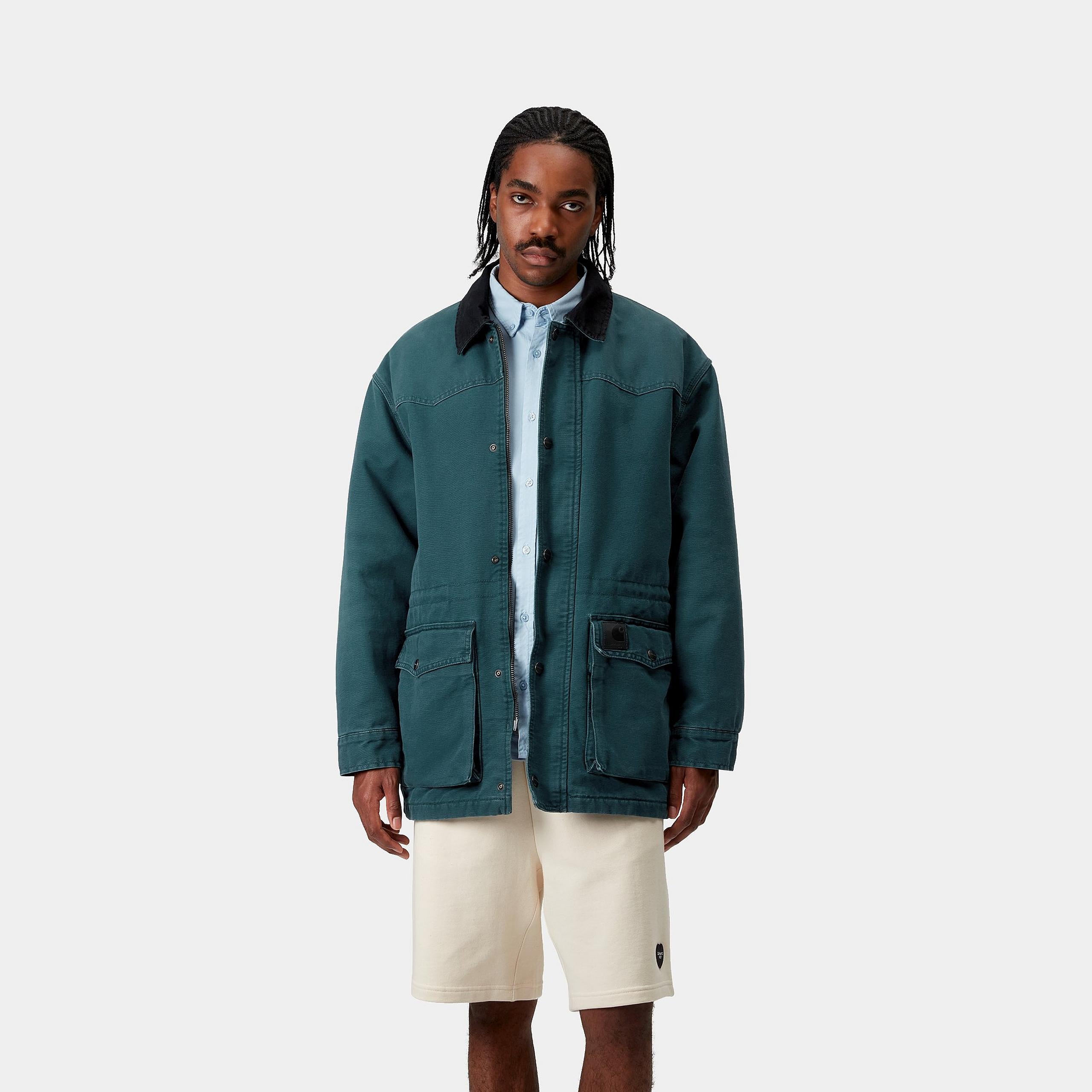 Carhartt WIP Mens OG Santa Fe Coat Jacket - Deep Lagoon