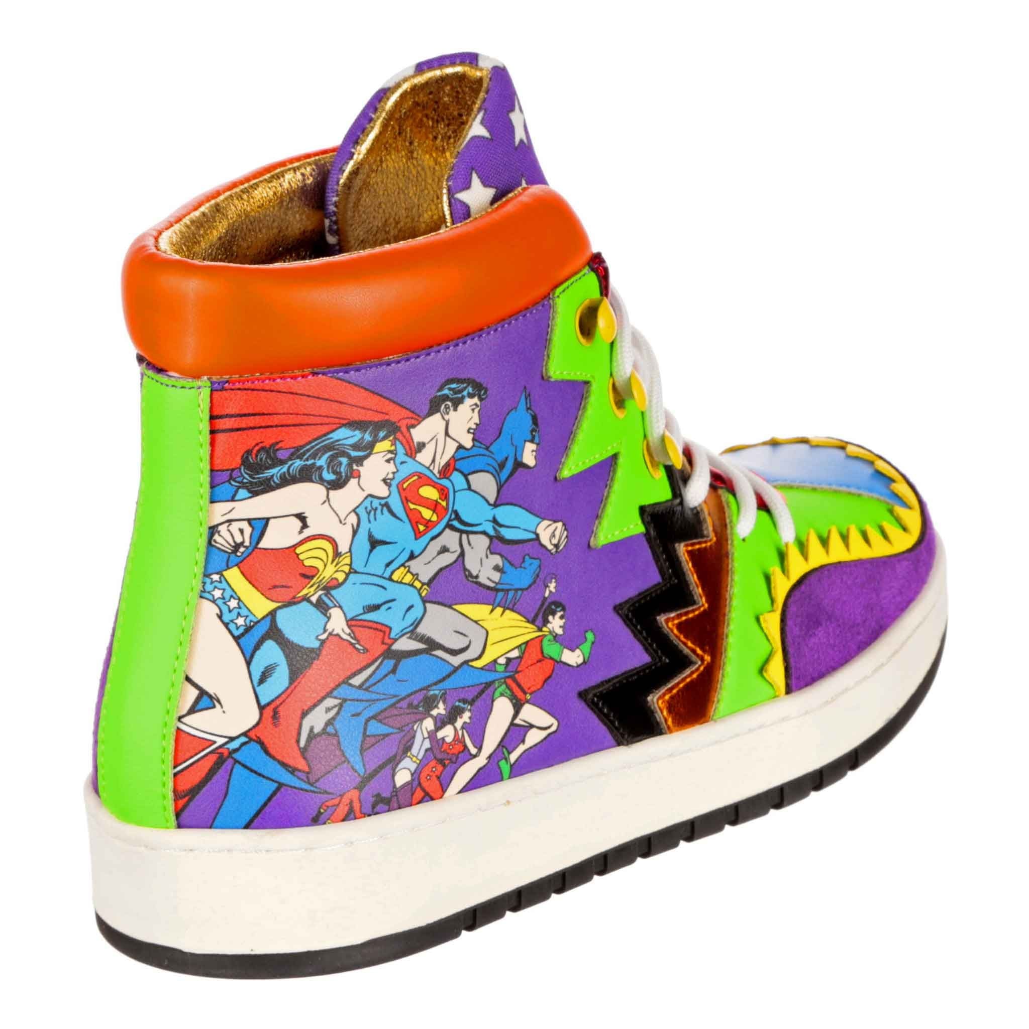 Irregular Choice Womens Justice League To The Rescue Trainers