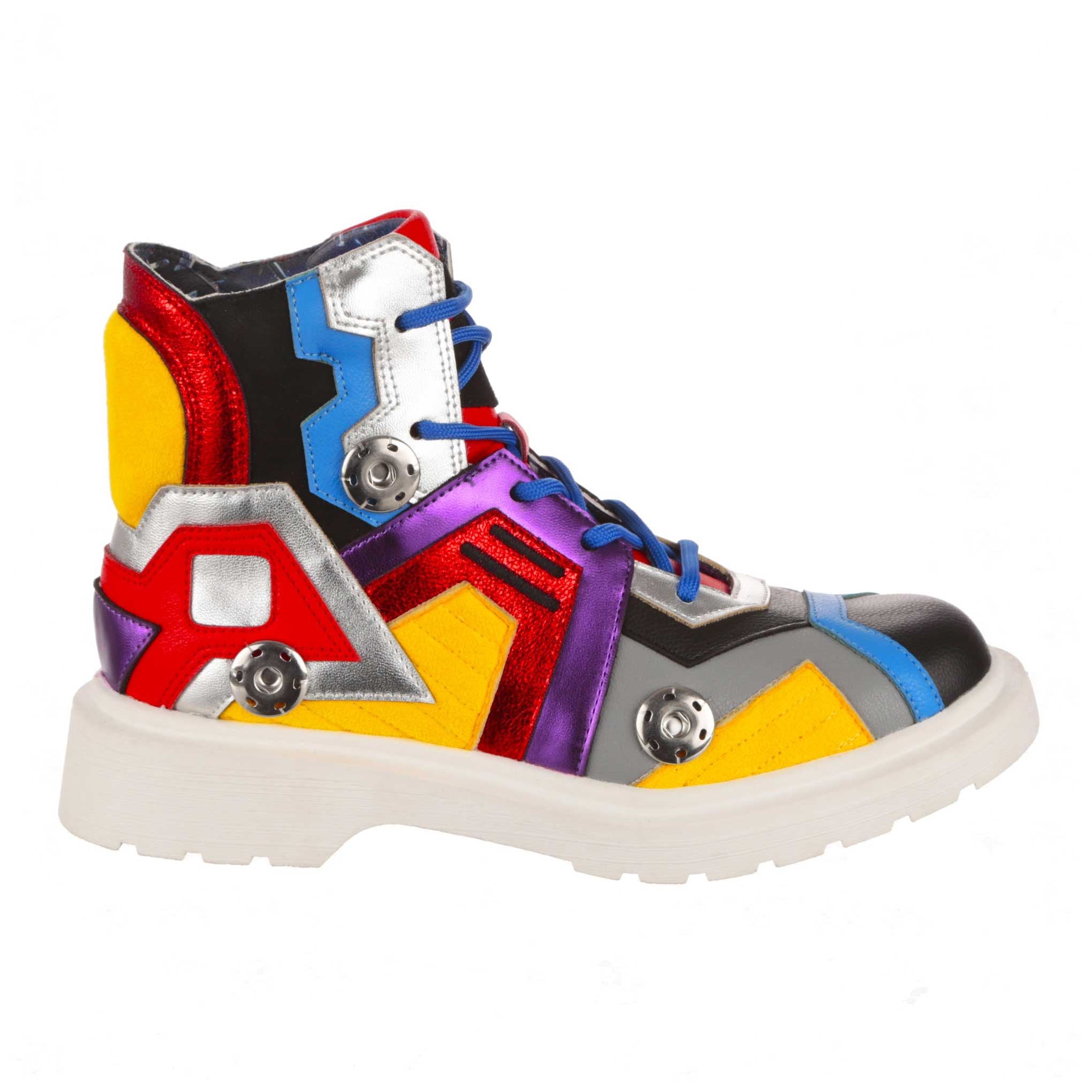 Irregular Choice Womens Transformers More Than Meets The Eye Boot - Red / Grey