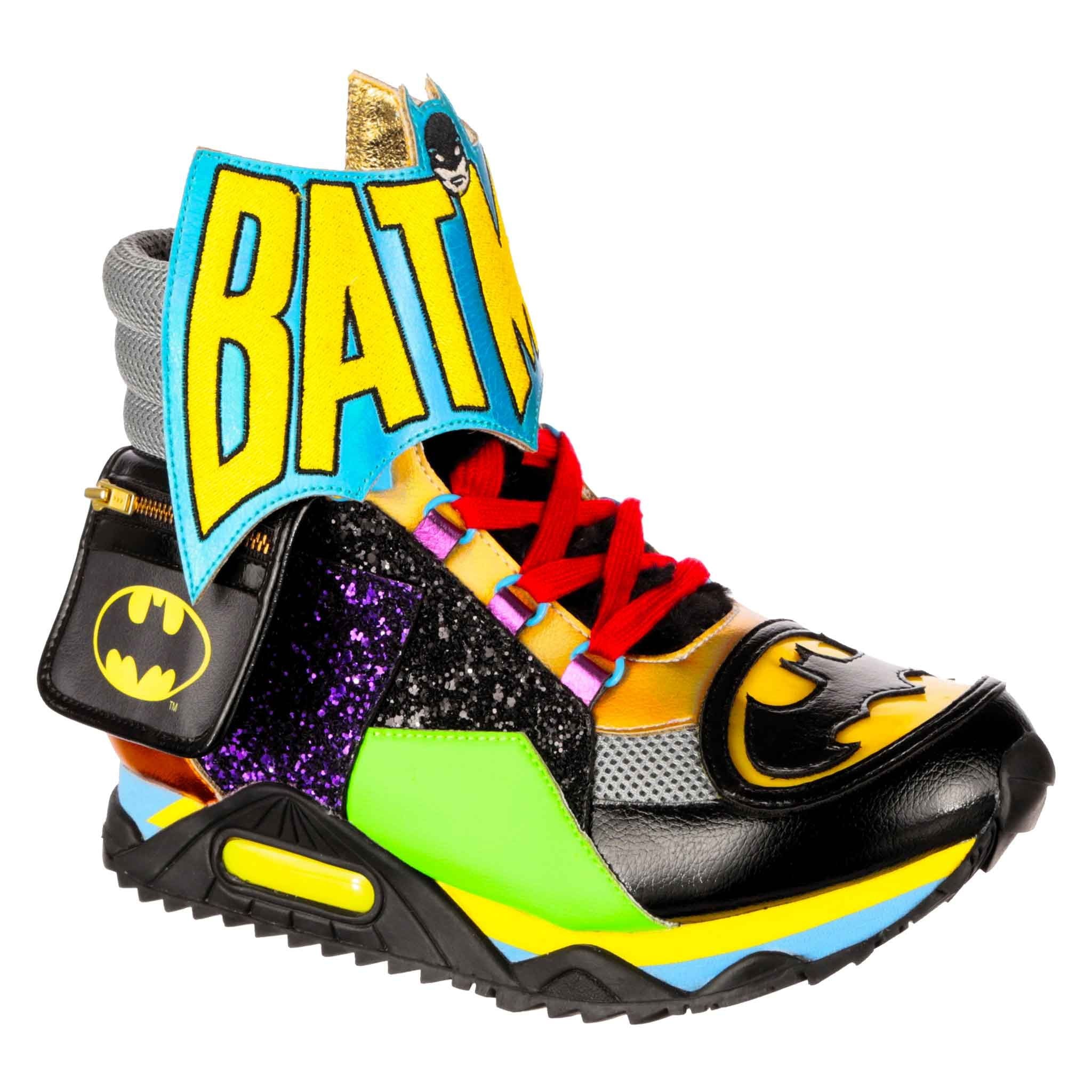 Irregular Choice Womens Justice League Bat-Tech Light Up Boot - Black