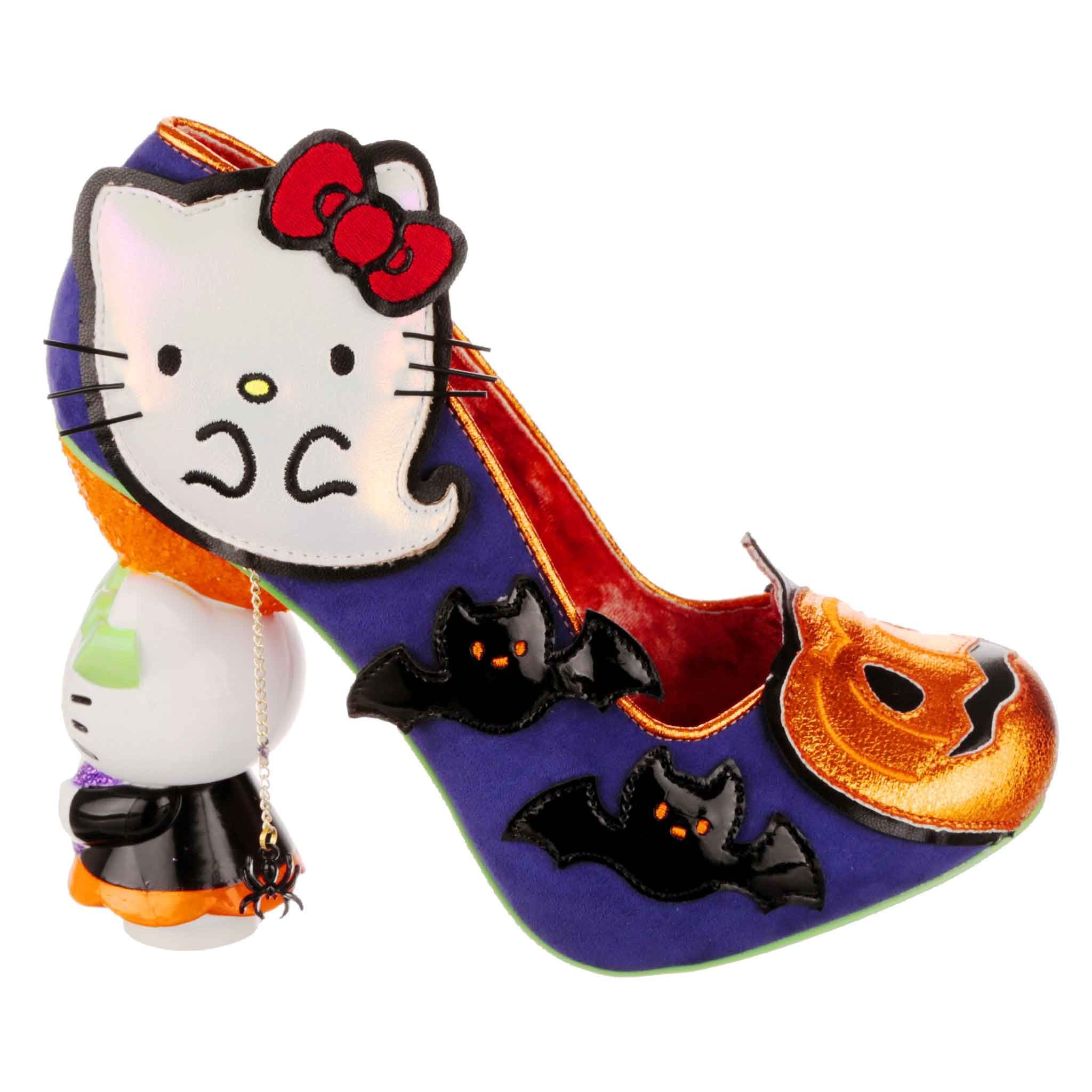 Irregular Choice Womens Hello Kitty Halloween Pumpkin Kitty High Heel - Purple
