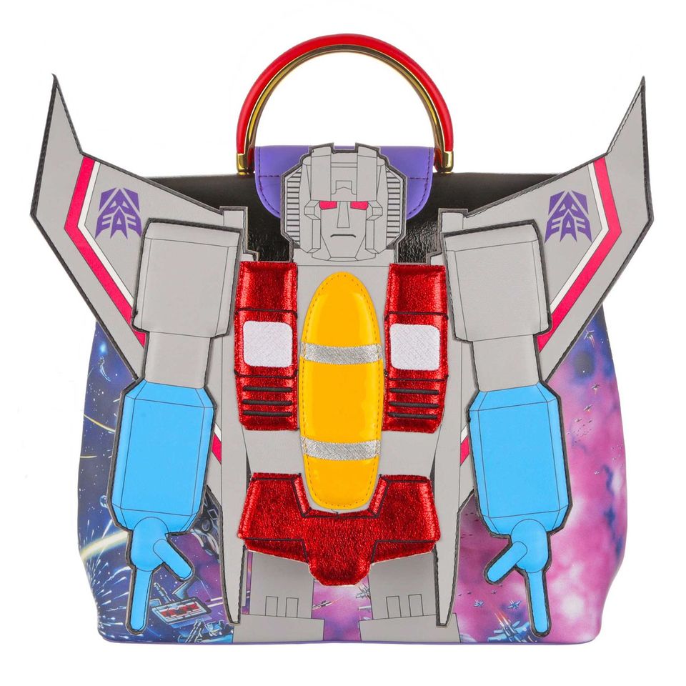 Irregular Choice Womens Transformers Scheming Starscream Bag - Silver / Red