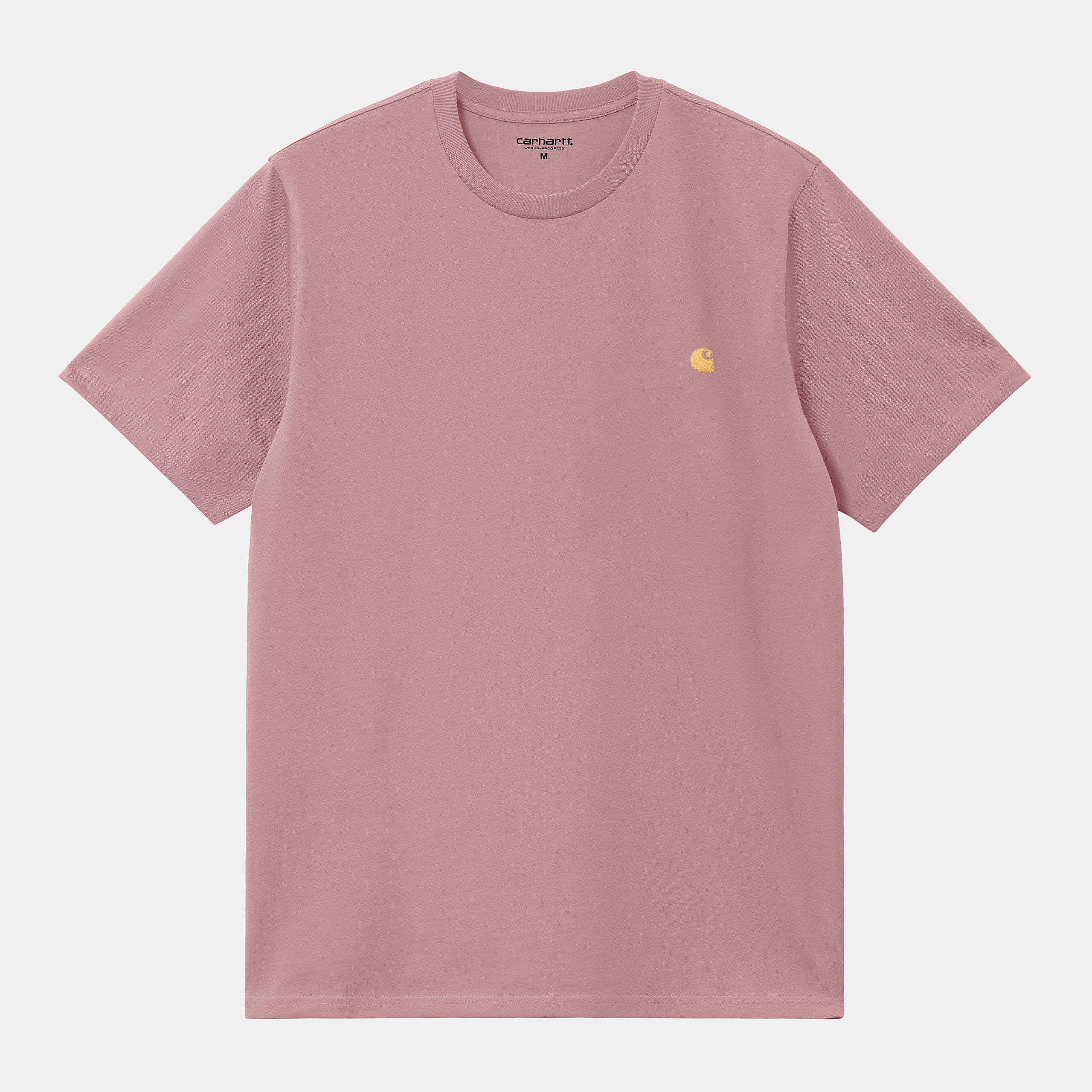 Carhartt WIP Mens Chase Short Sleeve T-Shirt - Glassy Pink