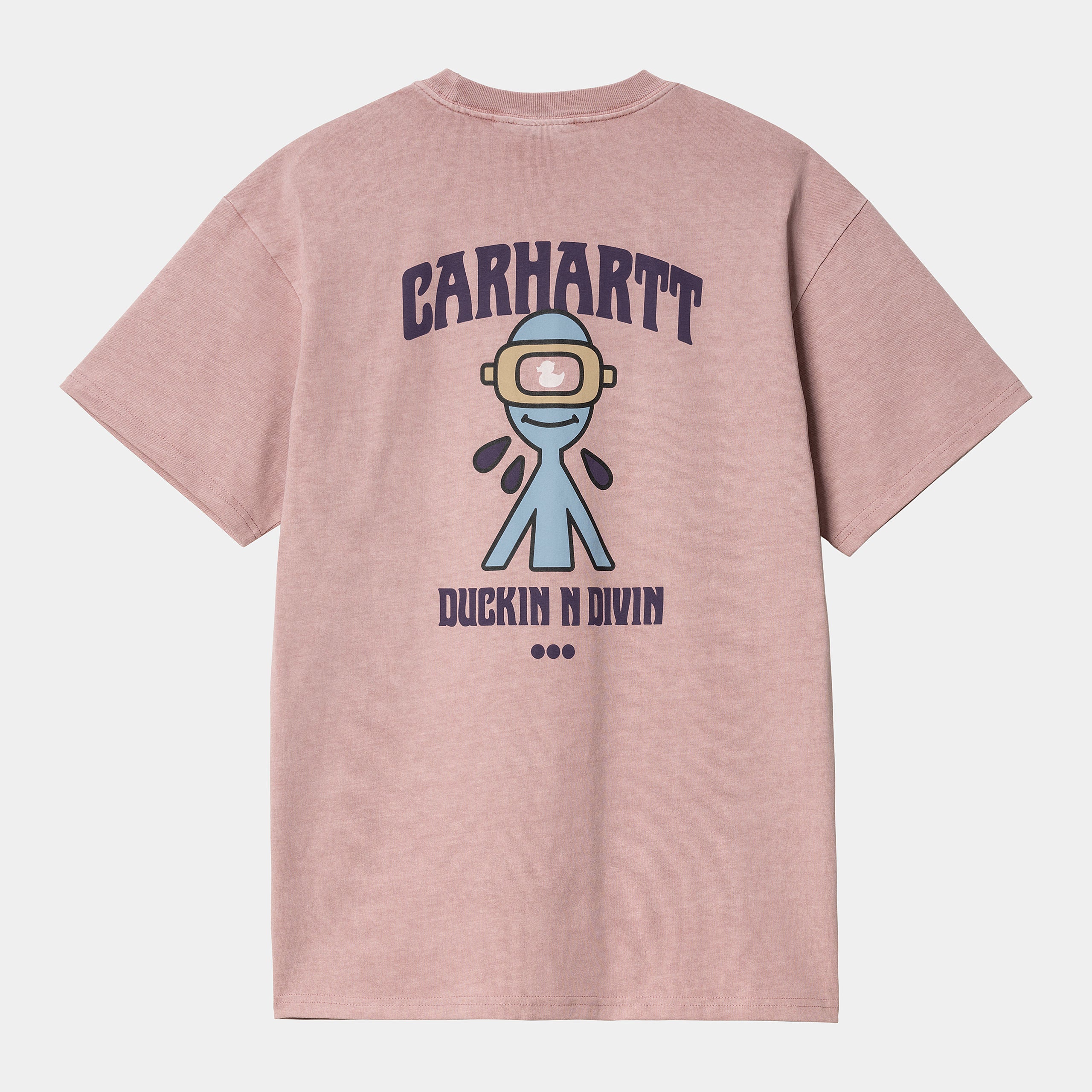Carhartt WIP Mens Duckin' T-Shirt - Glassy Pink