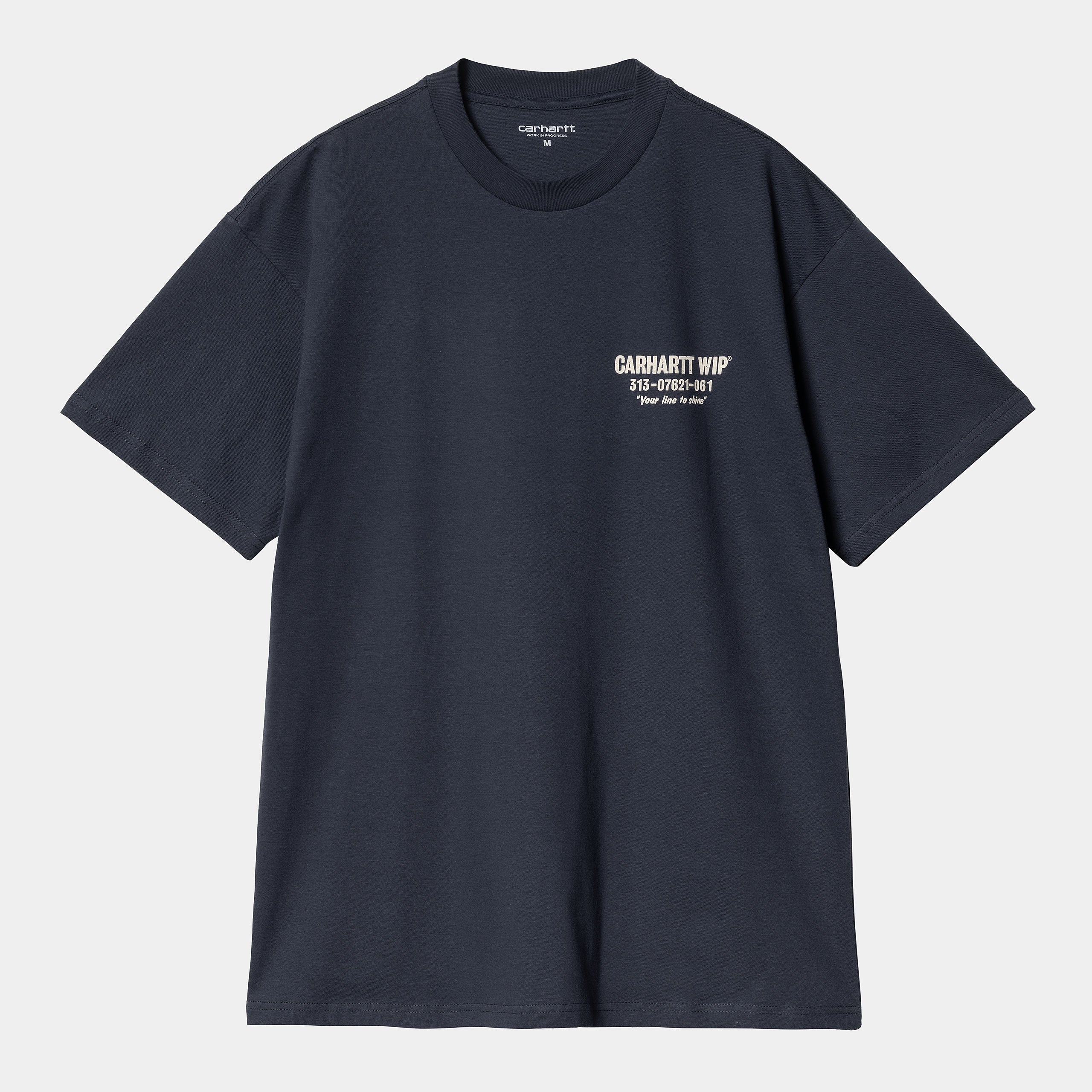 Carhartt WIP Mens Short Sleeve Less Troubles T-Shirt - Navy