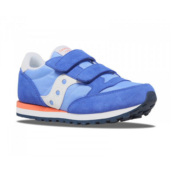 Saucony Kids Jazz Double Trainers - Blue / Coral
