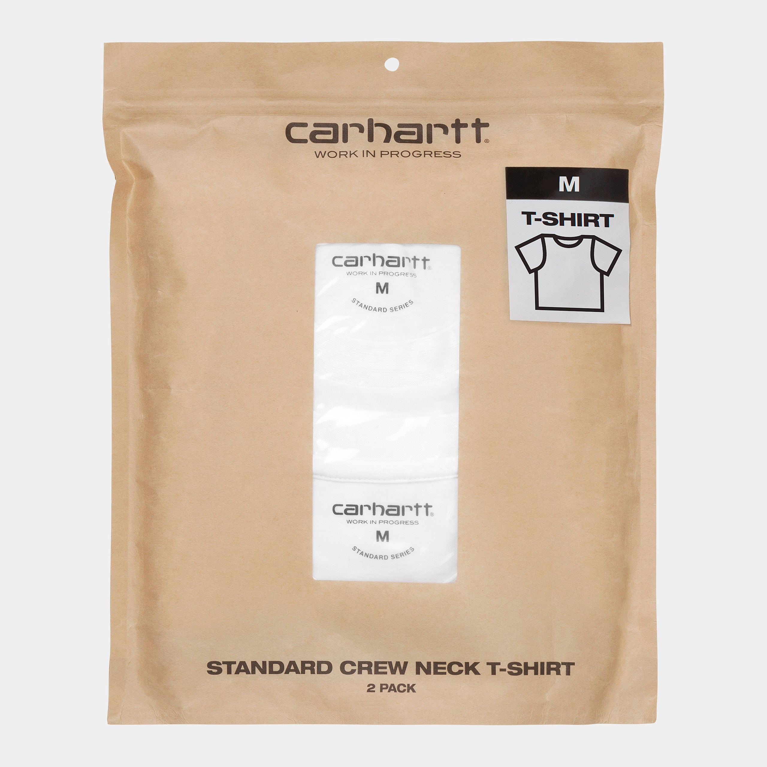 Carhartt WIP Mens Standard Crew Neck Short Sleeve T-Shirt (2 Pack) - White