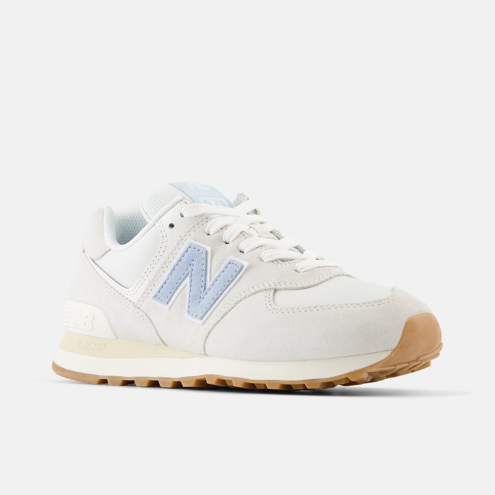 New Balance Womens 574 Fashion Trainers Sea Salt Baby Blue