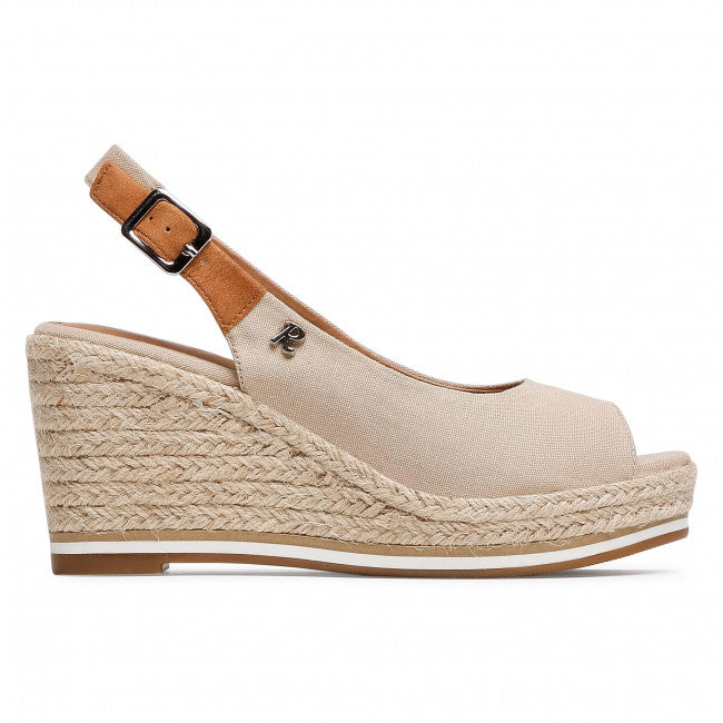 Refresh Womens Wedged Sandal - Beige