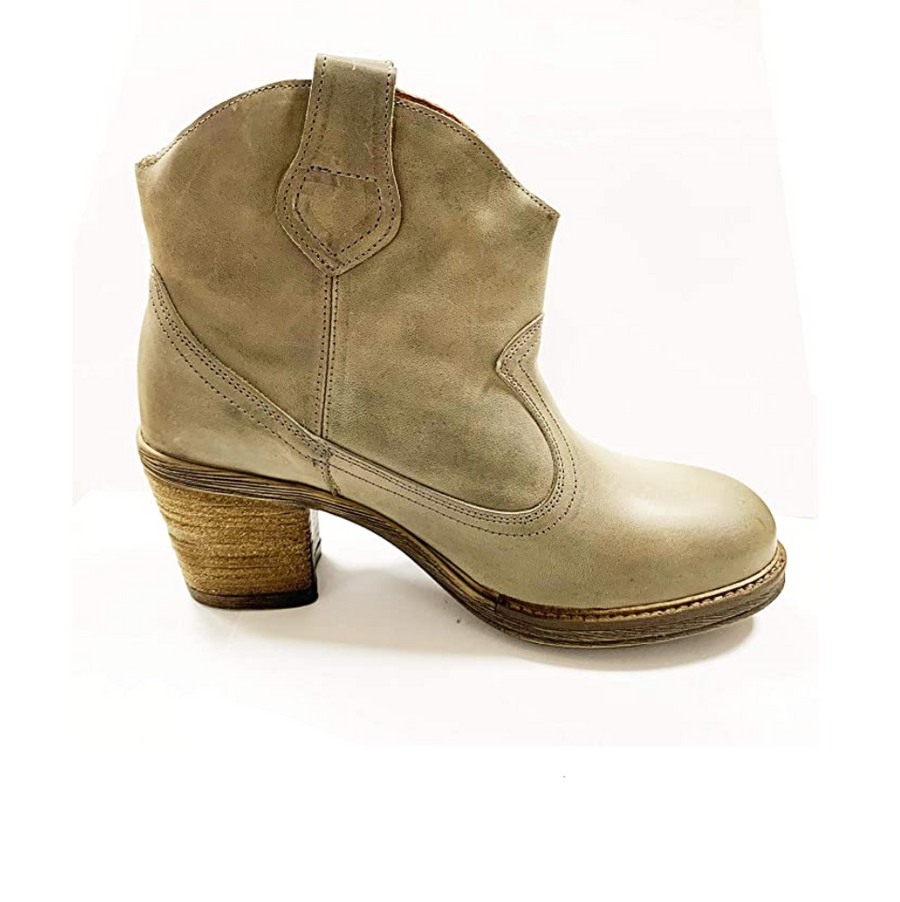 Oak & Hyde Womens Westwood Leather Ankle Boot - Taupe