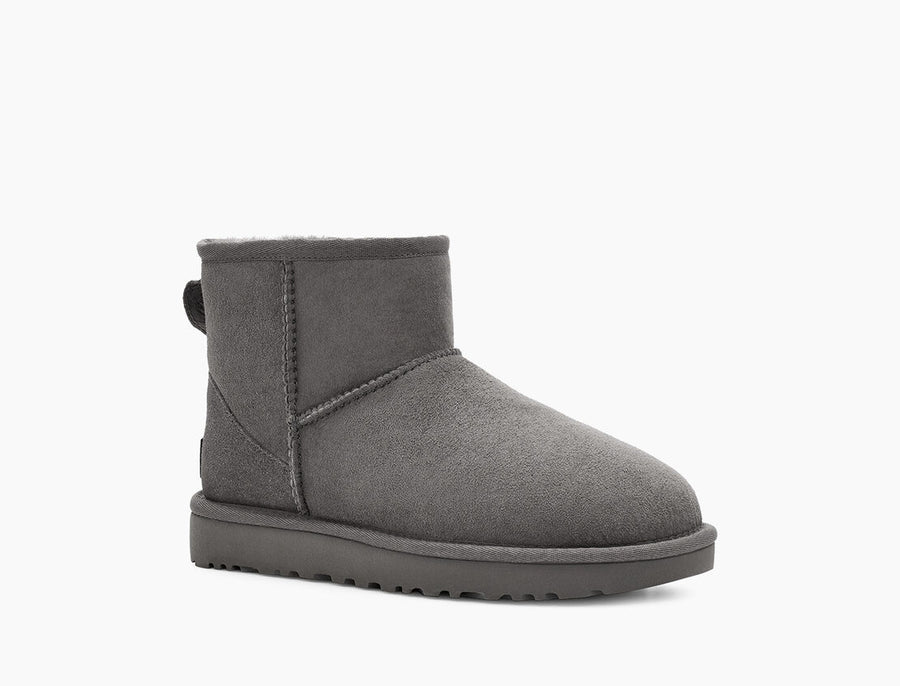 UGG Womens Classic Mini II Boot - Grey - The Foot Factory
