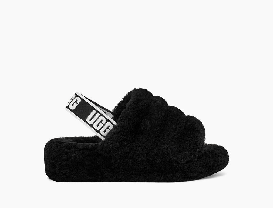 UGG Womens Fluff Yeah Slide - Black