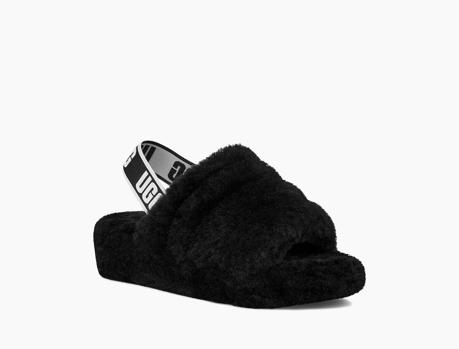 UGG Womens Fluff Yeah Slide - Black