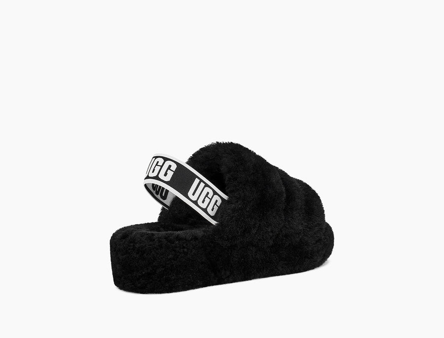 UGG Womens Fluff Yeah Slide - Black