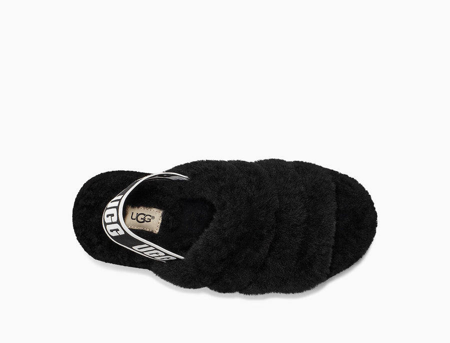 UGG Womens Fluff Yeah Slide - Black