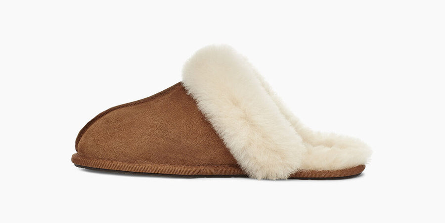 UGG Womens Scuffette II Slippers Chestnut - The Foot Factory
