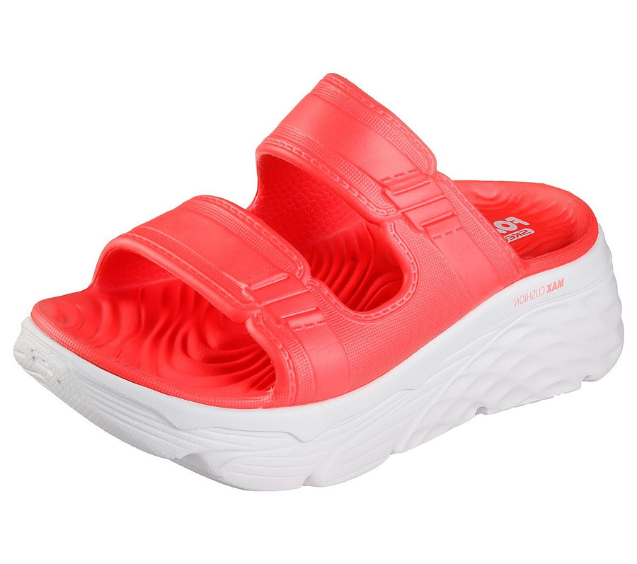Skechers Womens Cali Gear Max Cushioning Sandal - Coral