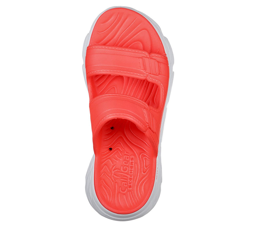 Skechers Womens Cali Gear Max Cushioning Sandal - Coral